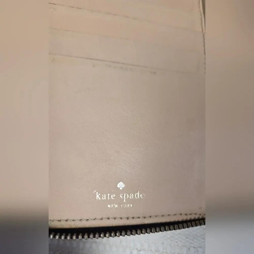 Kate Spade XL Black Textured Leather Wallet